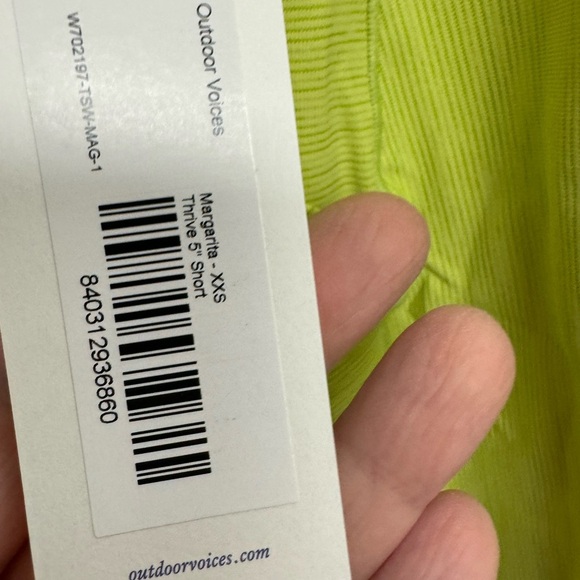 Outdoor Voices Thrive 5” Shorts Margarita XXS - Picture 3 of 8